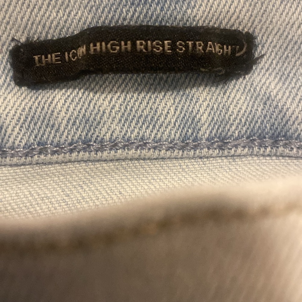 Kendall & Kylie The Icon High Rise Straight Leg Jeans Size 7 - Picture 12 of 12